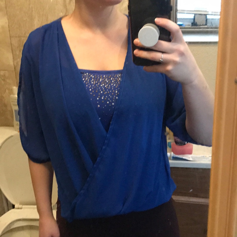 Blue dress shirt